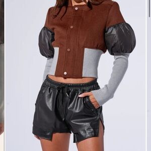 Puffer sleeve jacket